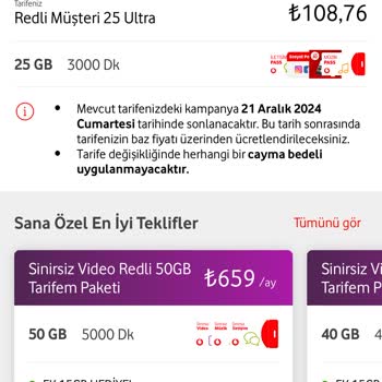 Vodafone Tarifemde Şok Edici Fiyat Artışı!