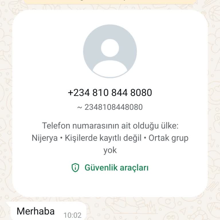 WhatsApp Üzerinden Tanımadığım Numaradan Mesaj Aldım