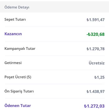 Getir Büyük'te İptal Edilen Siparişin Para İadesi Sorunu