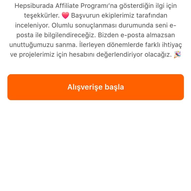 Hepsiburada Influencer Başvuru Sürecinde İletişim Eksikliği