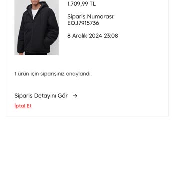 Mavi'den Sipariş Verilen Mont Halen Ulaşmadı