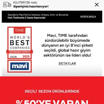 Mavi'den Sipariş Verilen Mont Halen Ulaşmadı