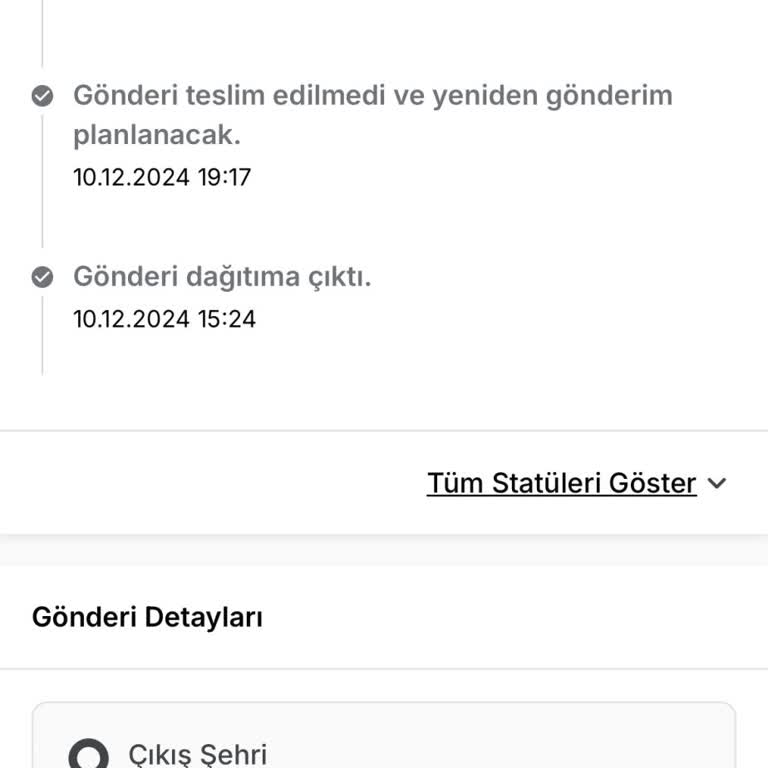 Aras Kargo'nun Teslim Edilmeyen Ürünü Ve Yanıltıcı Bildirimi