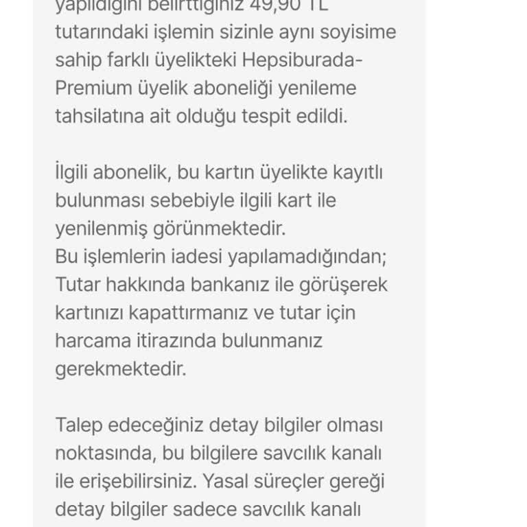 Yanlış Üyelik Ücreti Kesintisi Ve Çözüm Eksikliği