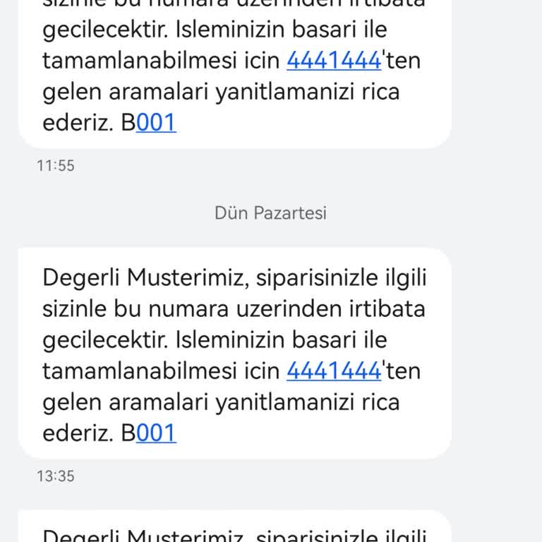 Yanlış Sipariş Mesajlarıyla Başım Dertte