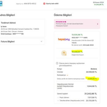 Hepsiburada'da İade Ve Geri Ödeme Sorunu