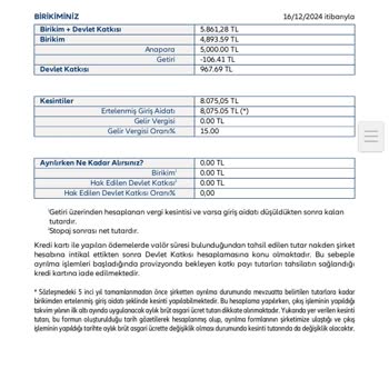 BES İptali Sonrası Birikim Geri Alınamıyor