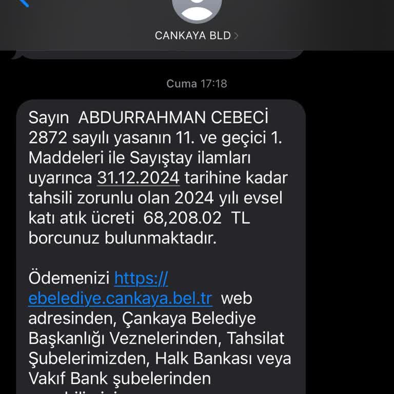 Çankaya Belediyesi'nden Astronomik Evsel Atık Ücreti Şoku