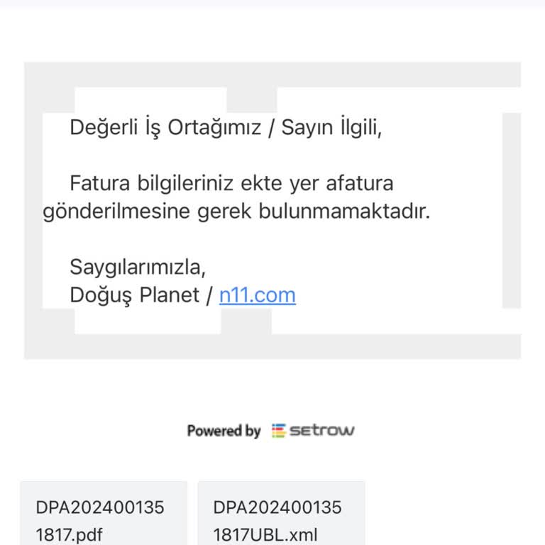 Bilinmeyen Firmadan Gelen Fatura Mailleri Sorunu