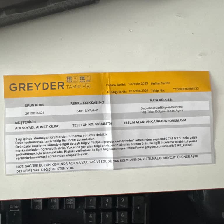 Garantisi Bitmeden Reddedilen Ürün Ve Ücret İadesi Talebi