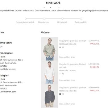 Teslim Edilmeyen Sipariş Ve İade Sorunu