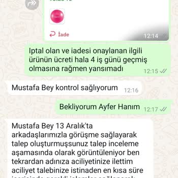 Para İadesi Sürecinde Çelişkili Bilgilendirme