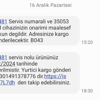 Tamir Edilmeyen Cihaz İçin Haksız Kargo Ücreti