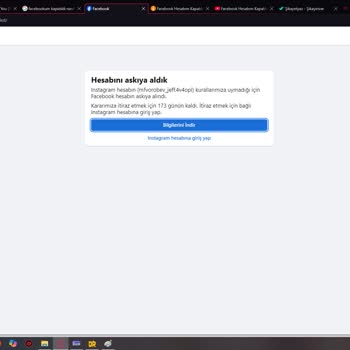 Facebook Hesabım Kendiliğinden Kapatıldı