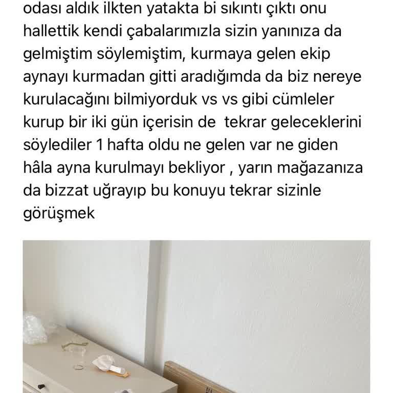 Vivense Antalya Showroom'da Kurulum Sorunu