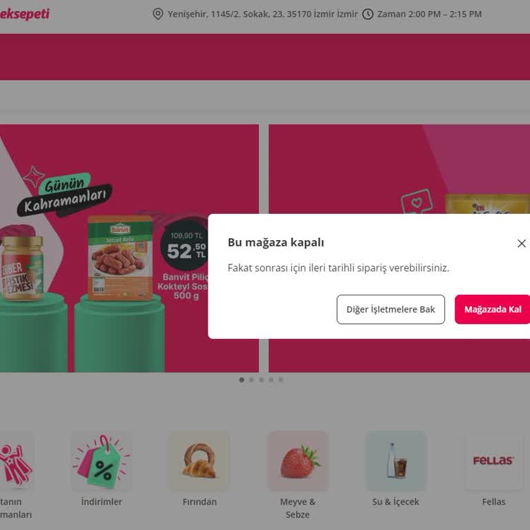 Yemeksepeti Market Teslimat Sorunu