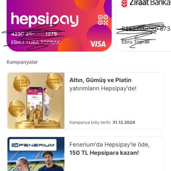 Hepsipay Kartıma Yatırılmayan Kampanya İndirimi