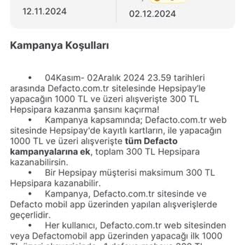 Hepsipay Kartıma Yatırılmayan Kampanya İndirimi