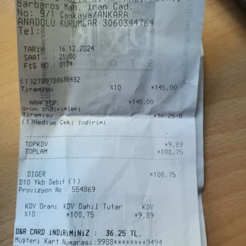 D&R Cafe'de Şaşırtıcı Hizmet Ve Bayat Ürünler