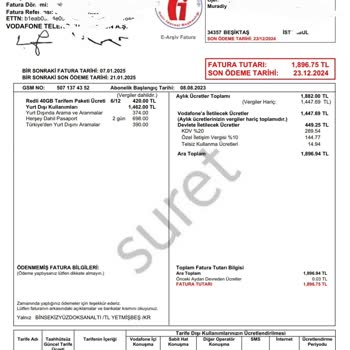 Vodafone'un Hatalı Faturalandırma Mağduriyeti