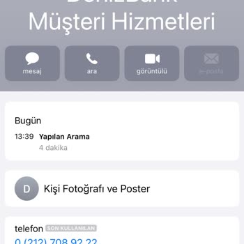 Denizbank Müşteri Hizmetlerine Ulaşamama Sorunu