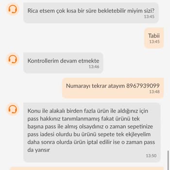 Trendyol Pass Hakkı Mağduriyeti