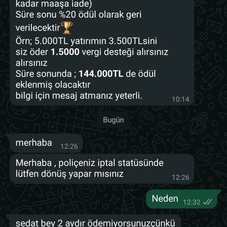 Müşteri Temsilcisinin Saygısız Tavrı Ve Poliçe İptali