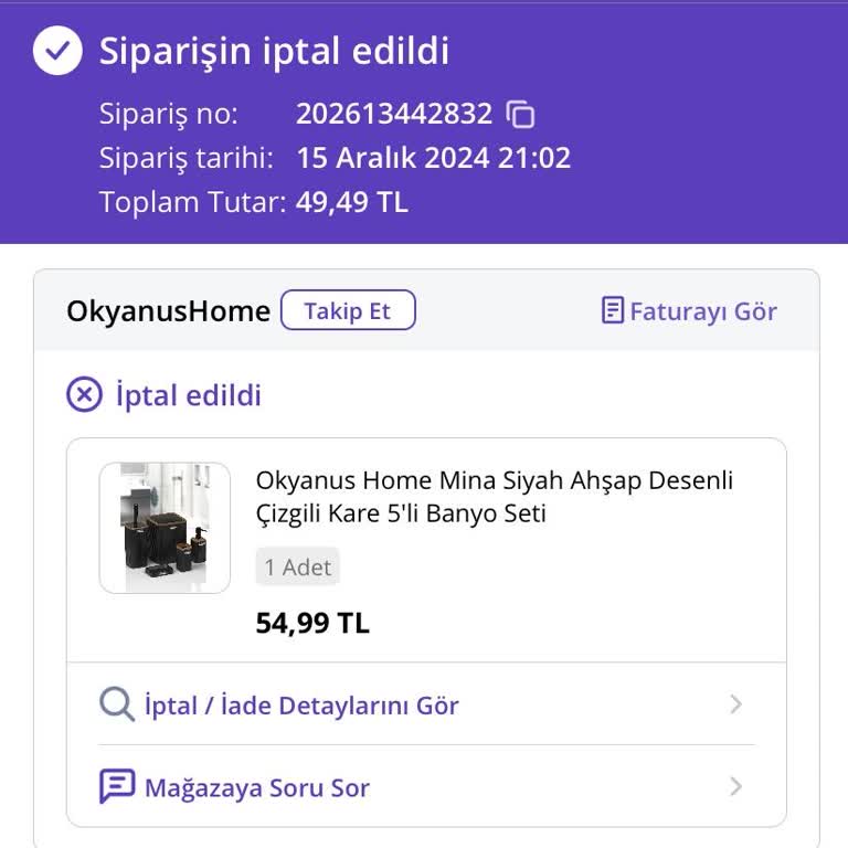 Yanlış Fiyatlandırma Nedeniyle İptal Edilen Sipariş Ve Mağduriyet