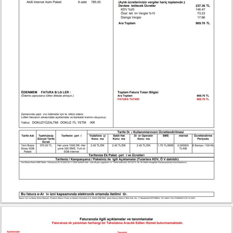 Vodafone Geçişi Fatura Şoku Ve Müşteri Hizmetleri Sorunu