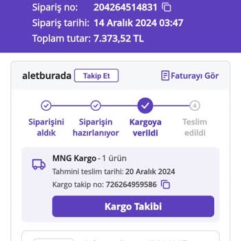 Kargo Takip Sorunu: MNG Kargo'da Sipariş Görünmüyor