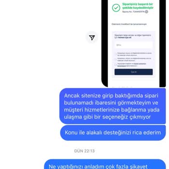 Sipariş İletim Sorunu Ve İade Talebi