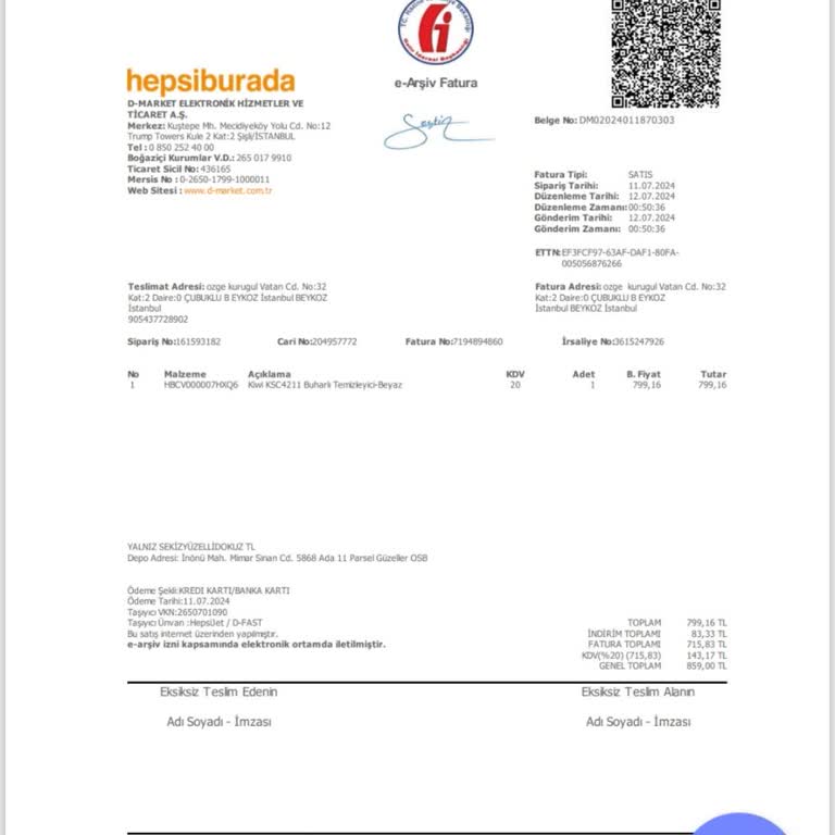 Buharlı Temizleyici Sorunu Ve Müşteri Hizmetleri Erişimsizliği