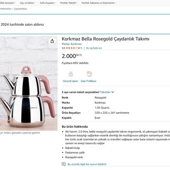 Amazon'dan Aldığım Çaydanlıkta Sürekli Deformasyon Sorunu