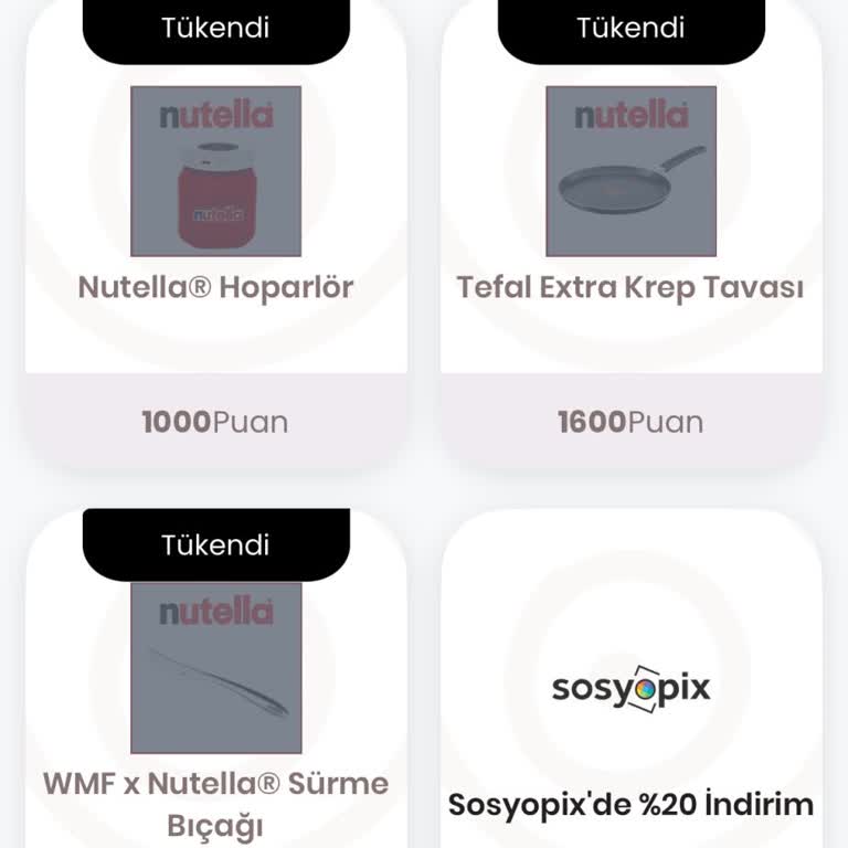 Stokta Olmayan Hoparlör İçin Biriken Puanlar