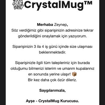 Kupa Siparişim Teslim Edilmedi, Param İade Edilmiyor