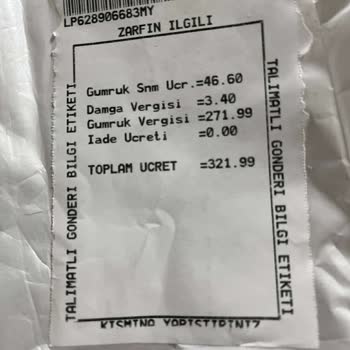 Amazon Siparişimde Beklenmedik Gümrük Ücreti Şoku