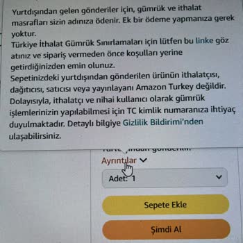 Amazon Siparişimde Beklenmedik Gümrük Ücreti Şoku