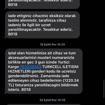 Eksiksiz Teslim Edilen Modem İçin Haksız Ücret Talebi