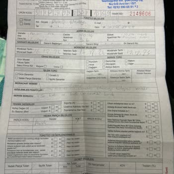 Hoover Kurutma Makinesi Su Haznesi Sorunu