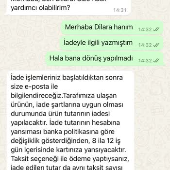 İade Sürecinde Müşteri İlgisizliği