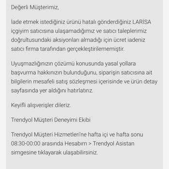 Trendyol İade Sürecinde Yaşanan Karmaşa