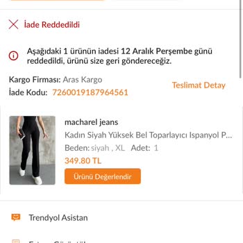 Trendyol İade Sürecinde Yaşanan Karmaşa