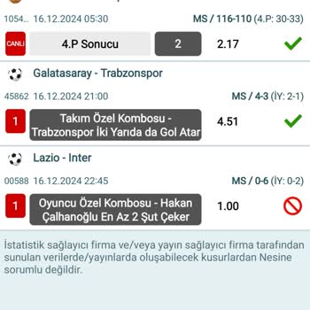 Bahis Kuponumun Hatalı Değerlendirilmesi