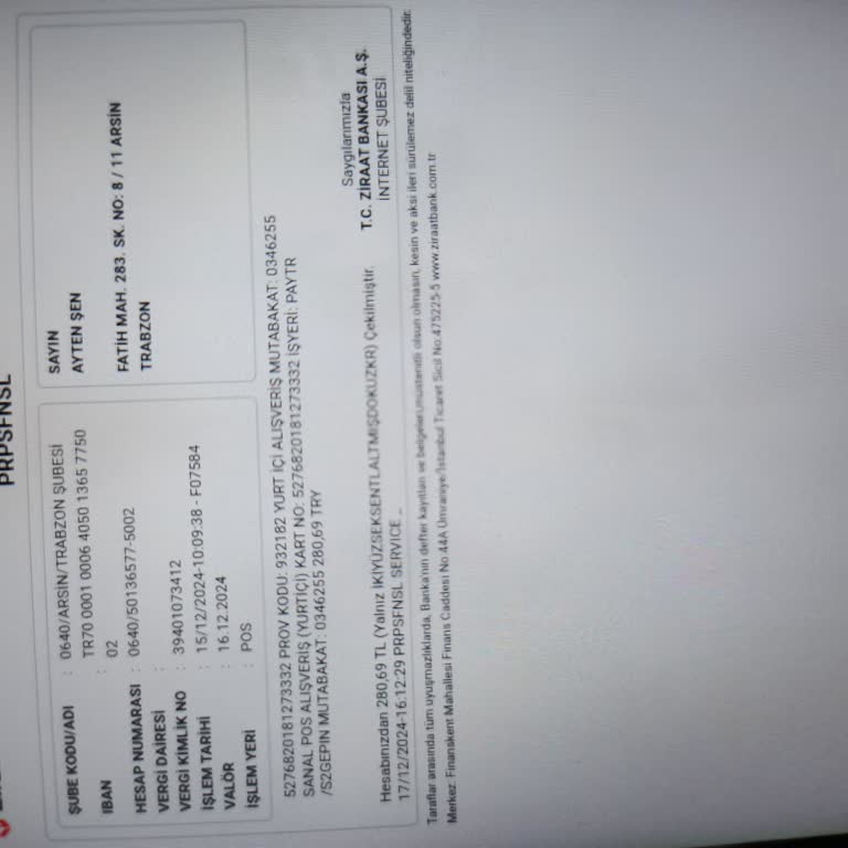 İzinsiz Para Çekimi Şikayeti