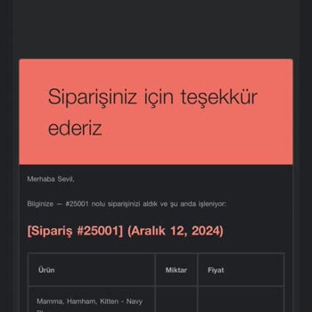 Pandish'ten Teslim Edilmeyen Sipariş