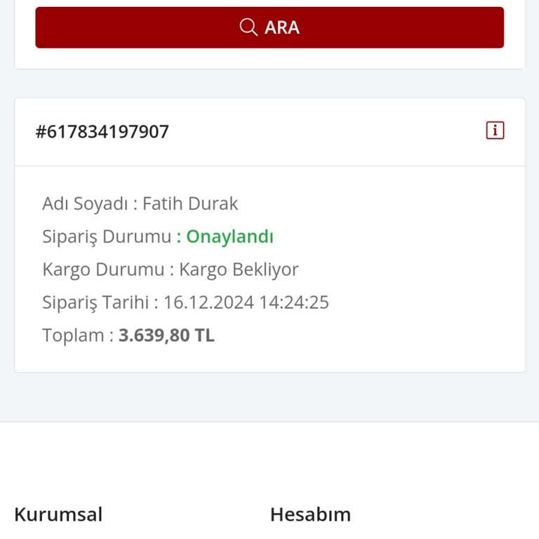 Kayıp Kargo Ve Ulaşılamayan Müşteri Hizmeti