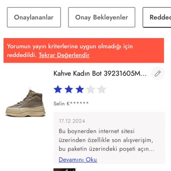 Boyner'de Paketleme Ve Müşteri Hizmetleri Hayal Kırıklığı