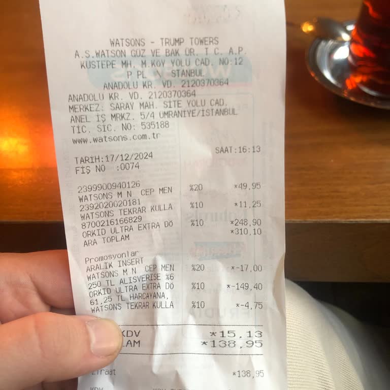 Watsons Trump AVM'de Poşet Dayatması Ve Kaba Hizmet