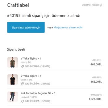 Sipariş Sonrası Sessizlik: Craftlabel İletişim Sorunu