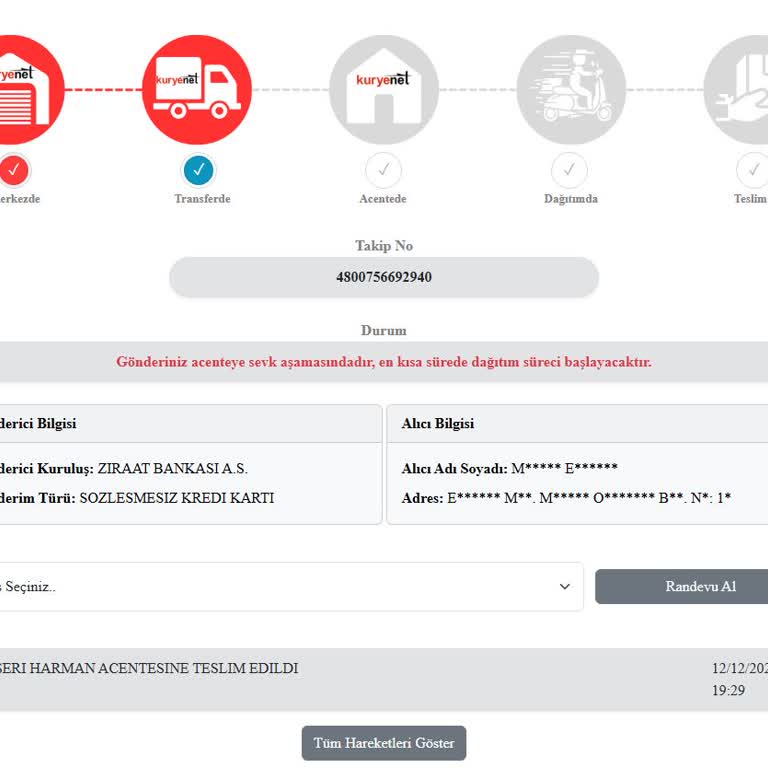 Kuryenet Kayseri Şubesi'nde Bekleyen Ziraat Kartı Mağduriyeti